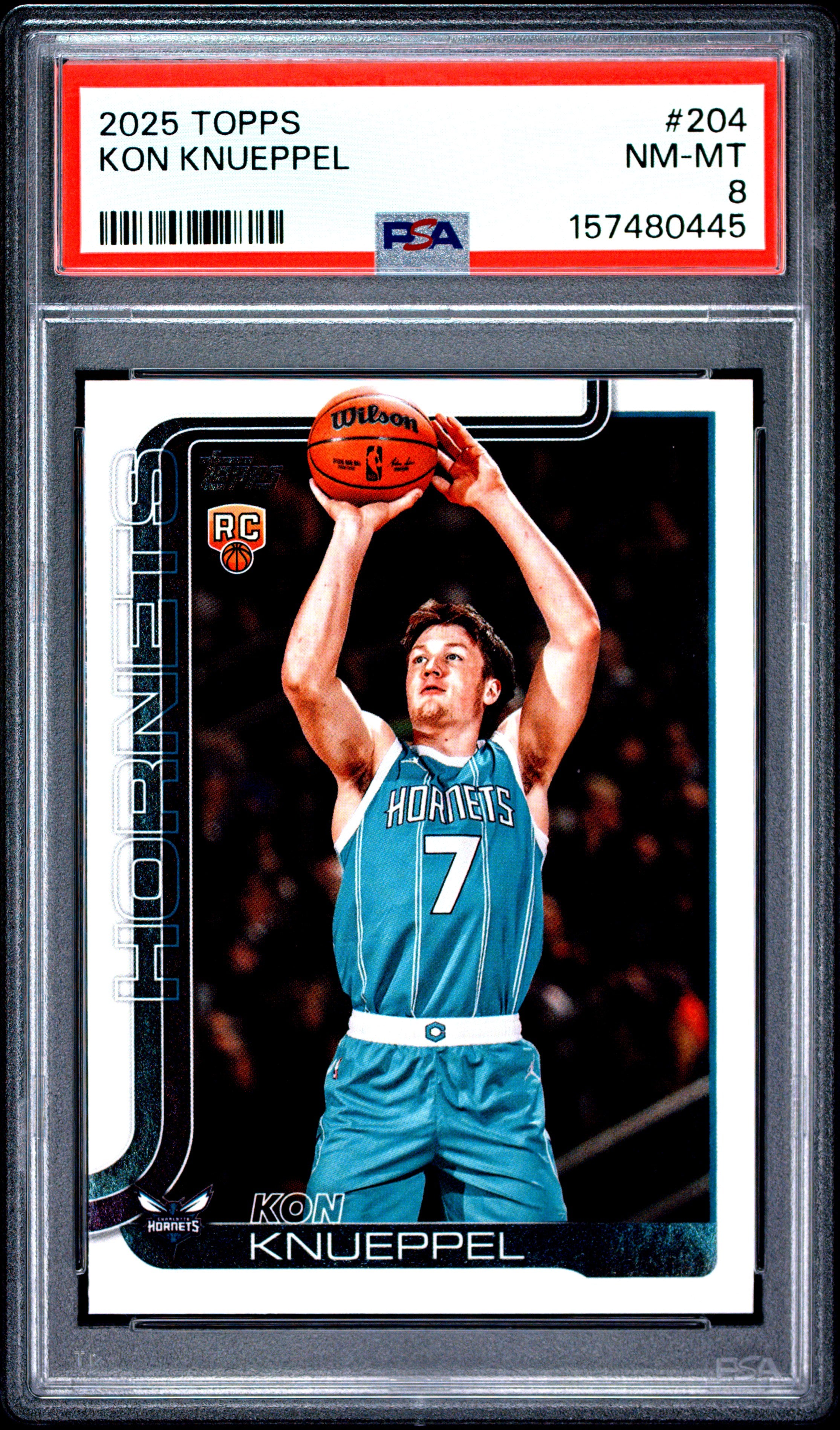 2025 TOPPS 204 KON KNUEPPEL PSA 8 - front