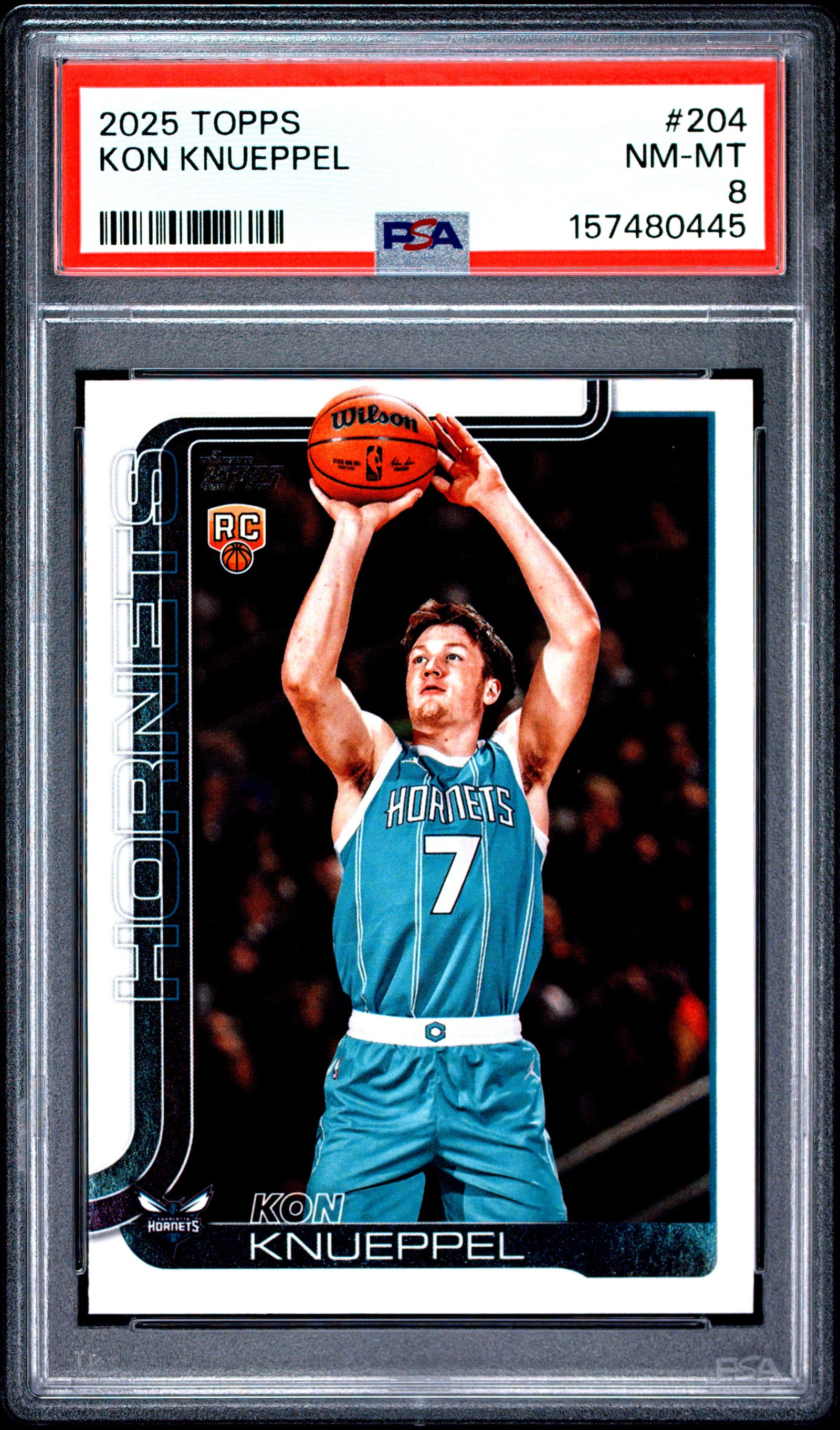2025 TOPPS 204 KON KNUEPPEL PSA 8 - front