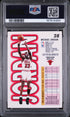 1993 FLEER 28 MICHAEL JORDAN PSA 8 - back