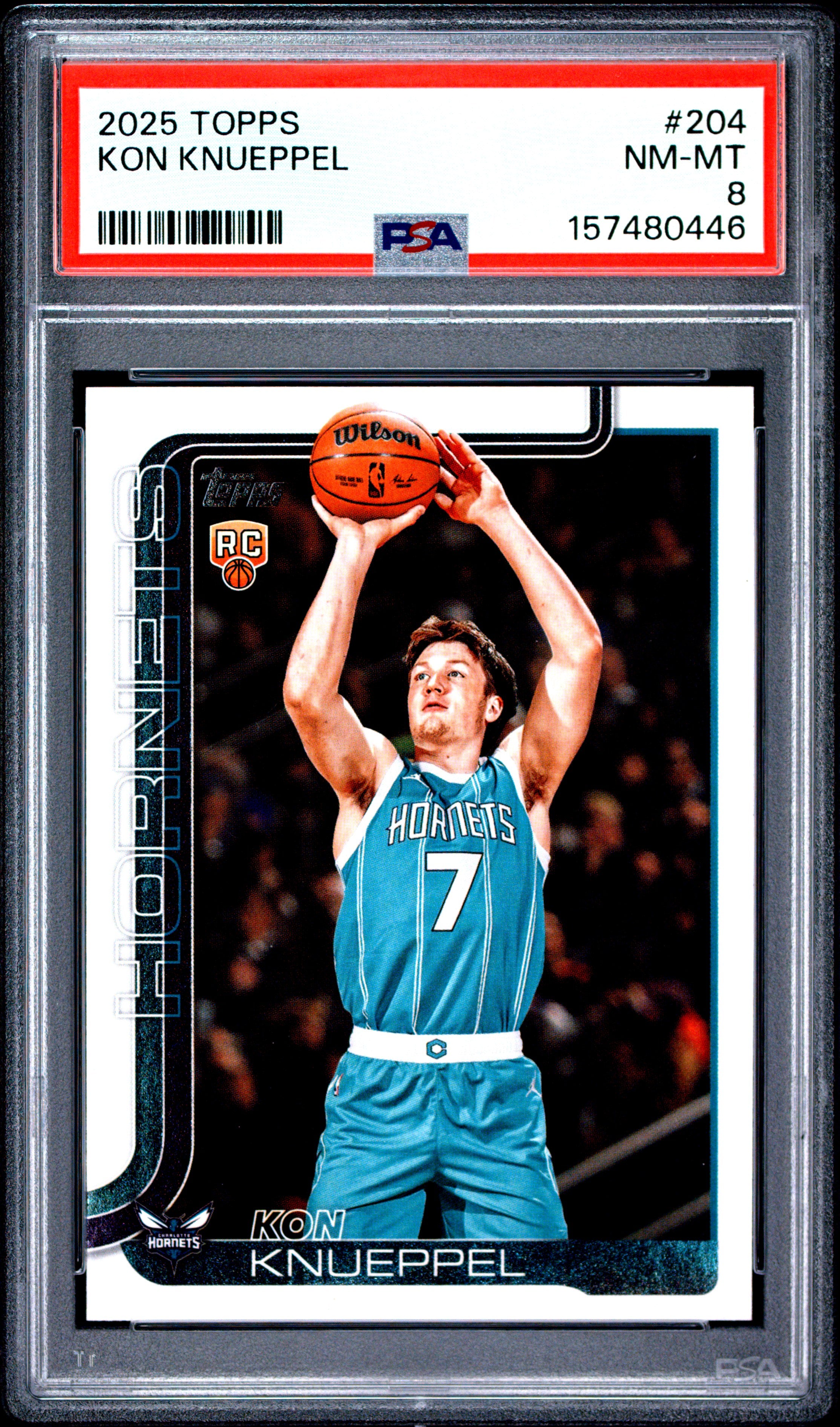 2025 TOPPS 204 KON KNUEPPEL PSA 8 - front