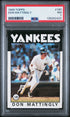 1986 TOPPS 180 DON MATTINGLY PSA 7 - front