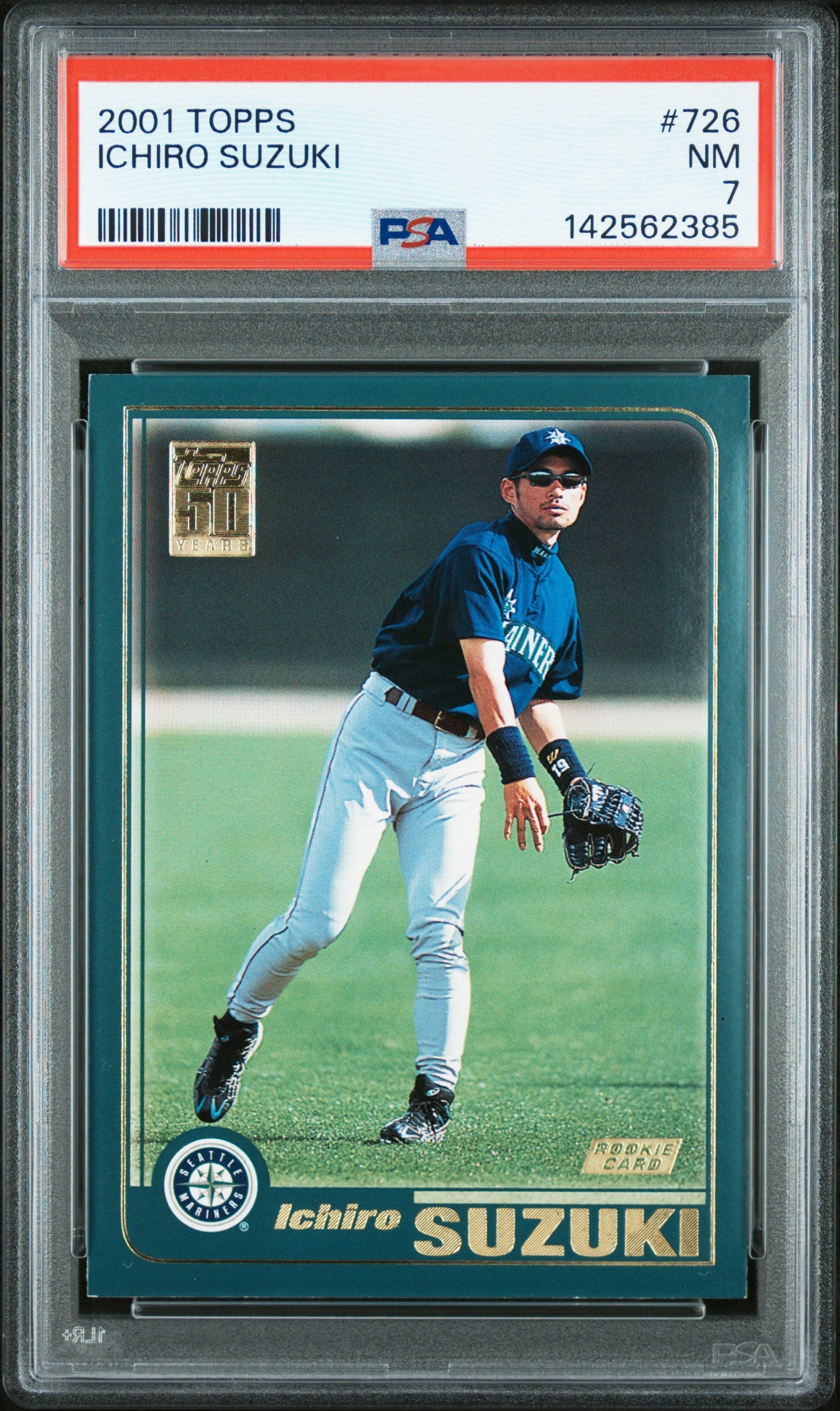 2001 Topps 726 Ichiro Suzuki  PSA 7