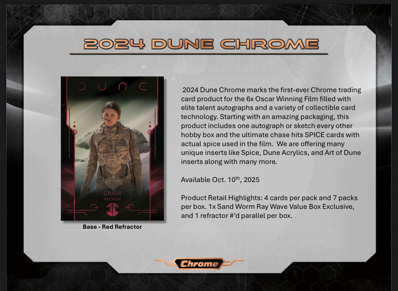2024 Topps Dune Chrome Blaster Box