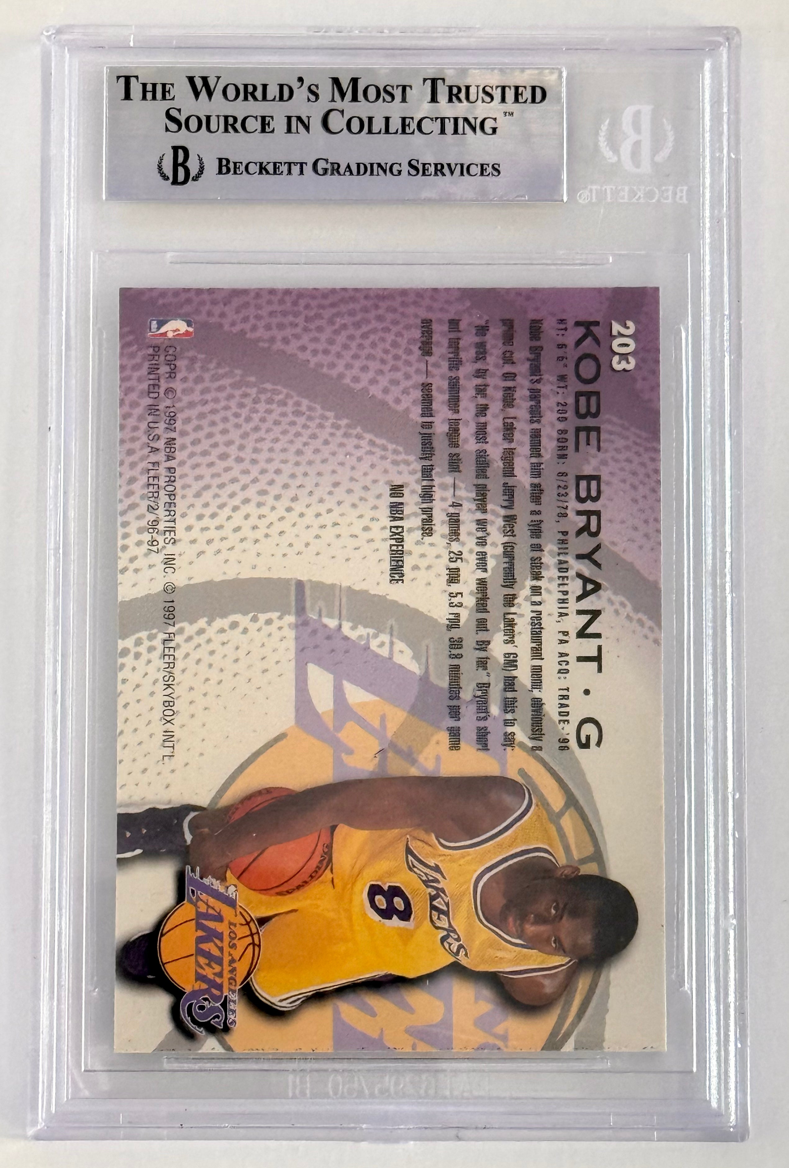 1996-97 Fleer Kobe Bryant #203 BGS 8.5