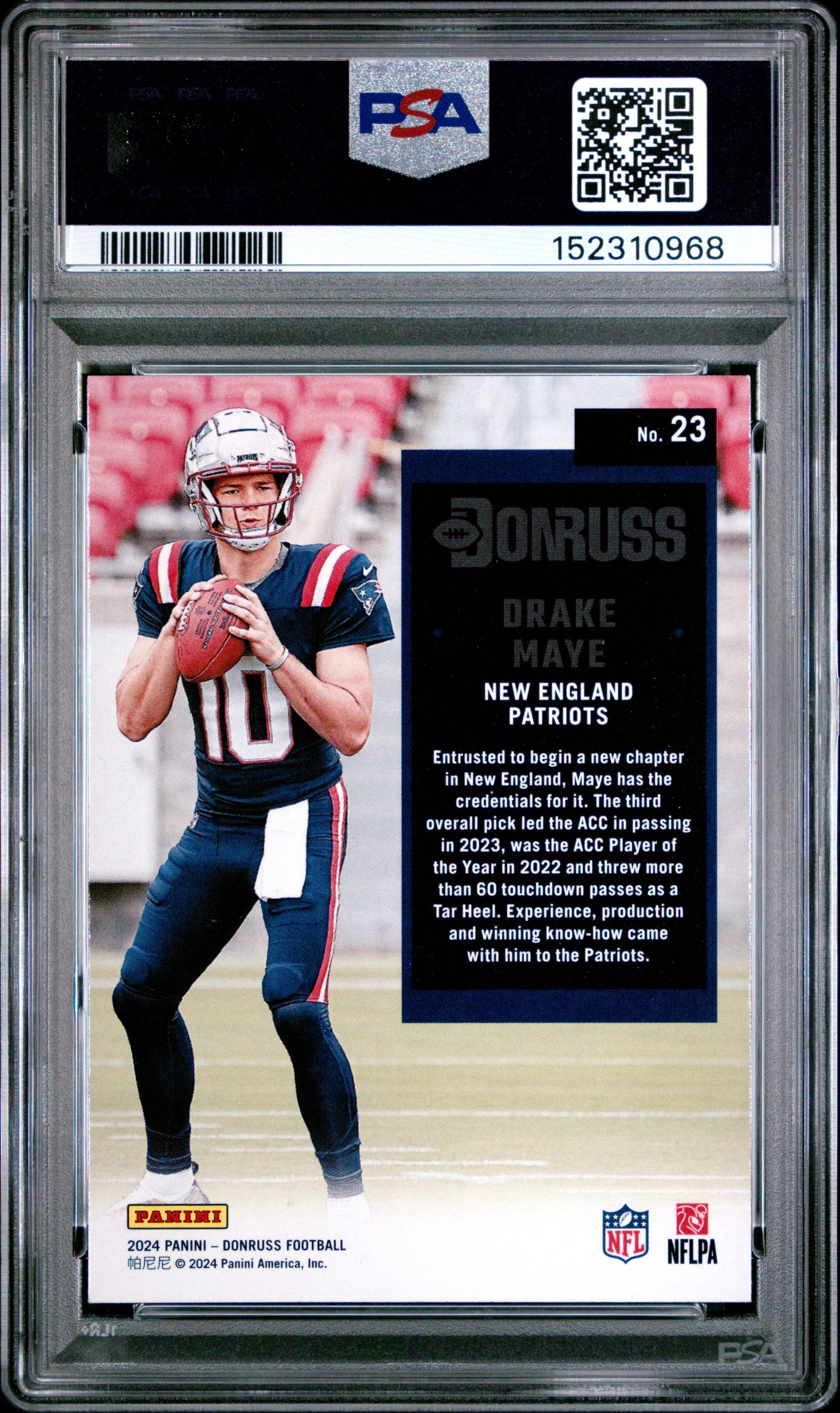 2024 Panini Donruss Retro 1994 23 Drake Maye PSA 9