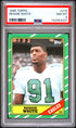1986 TOPPS 275 REGGIE WHITE PSA 8 - front