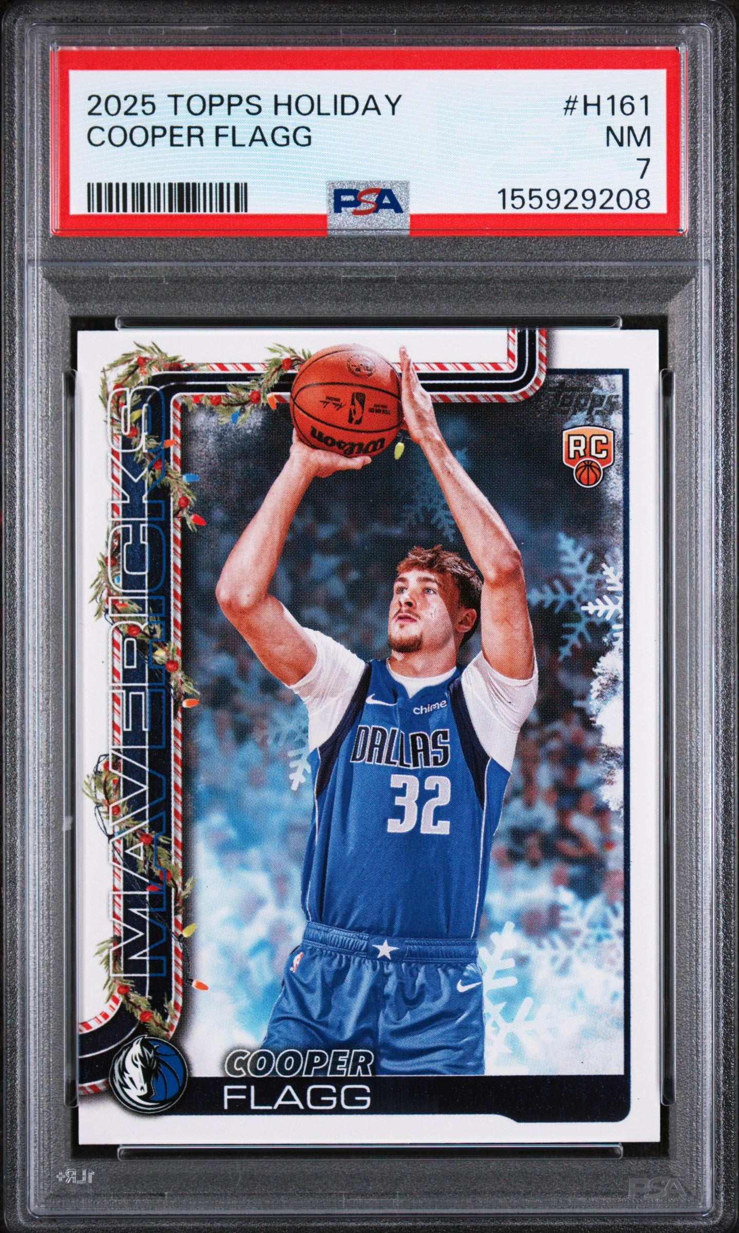 2025 TOPPS HOLIDAY H161 COOPER FLAGG PSA 7 - front