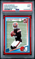 2025 Panini Donruss 306 Shedeur Sanders Press Proof Red PSA 9