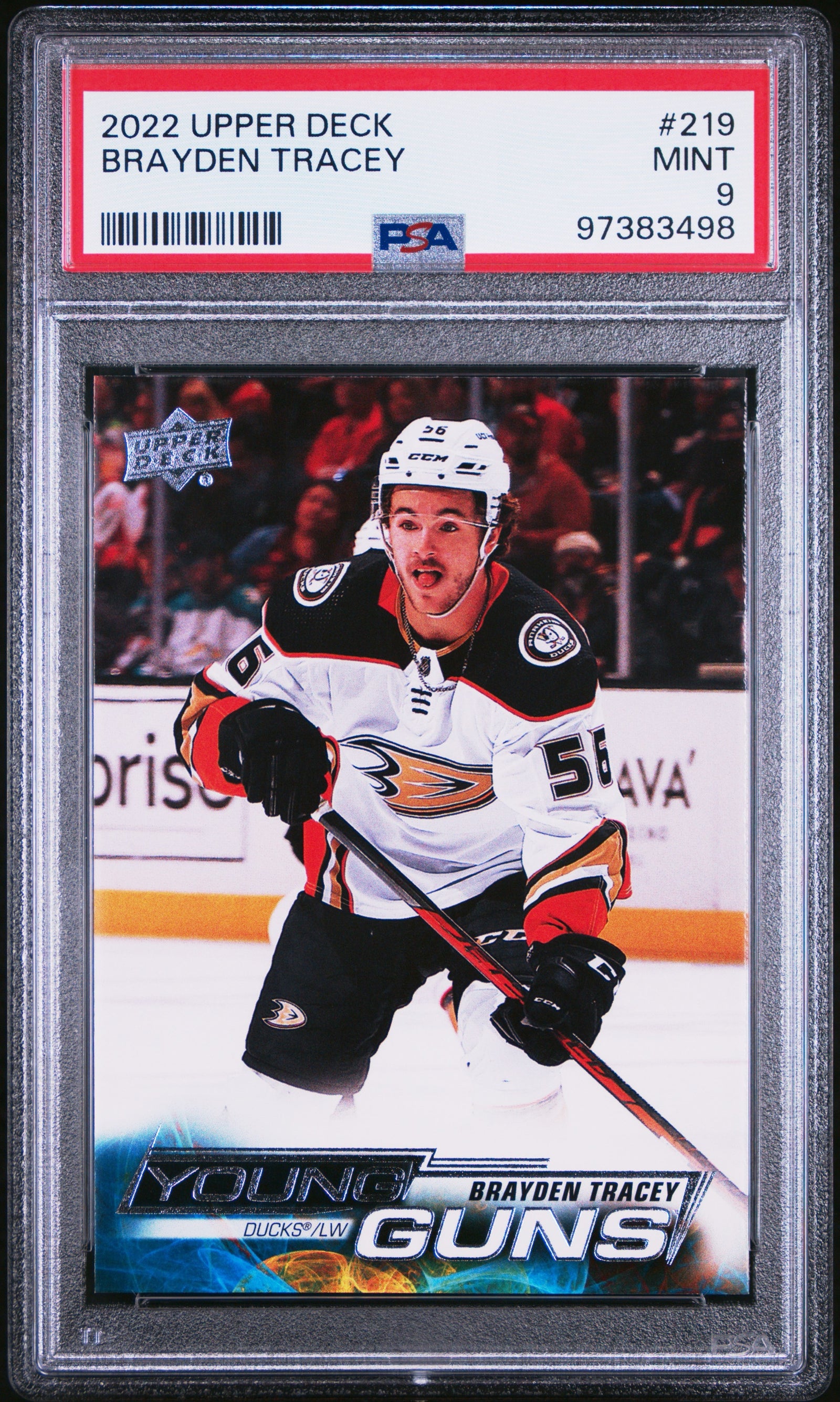 2022 Upper Deck Brayden Tracey Young Guns #219 PSA 9