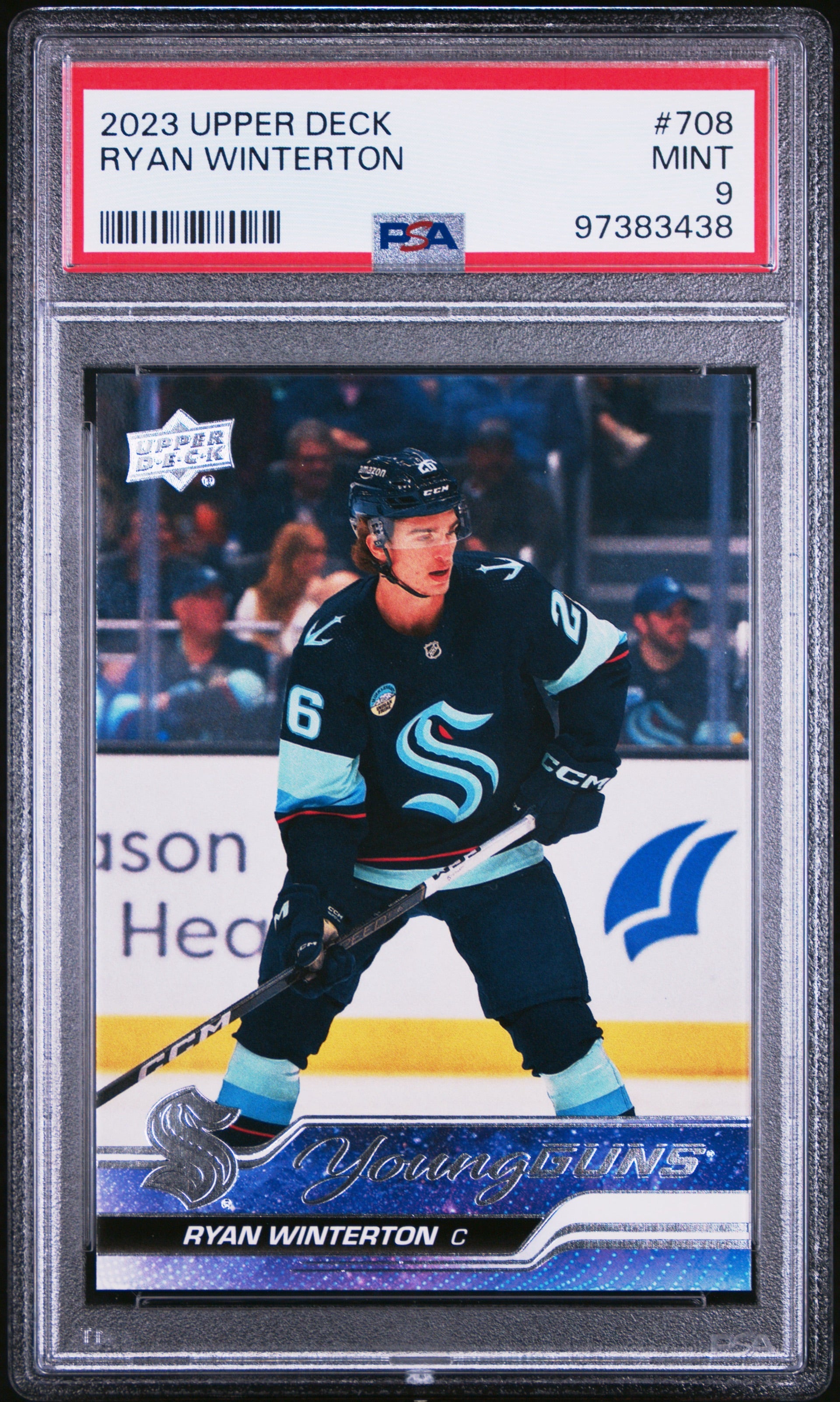 2023 Upper Deck Ryan Winterton Young Guns #708 PSA 9