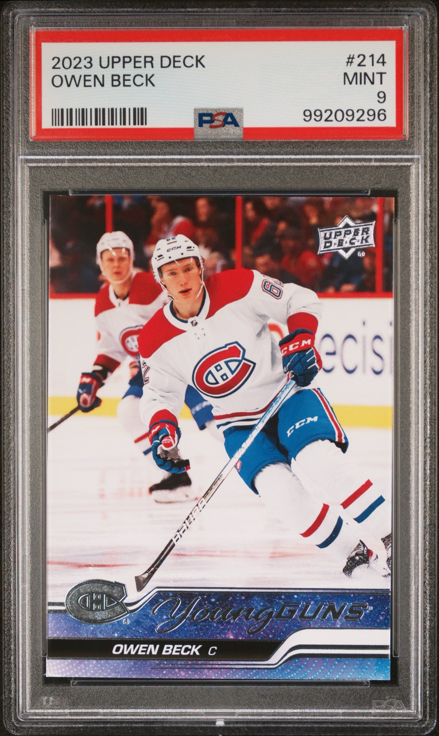 2023 Upper Deck Owen Beck #214 PSA 9