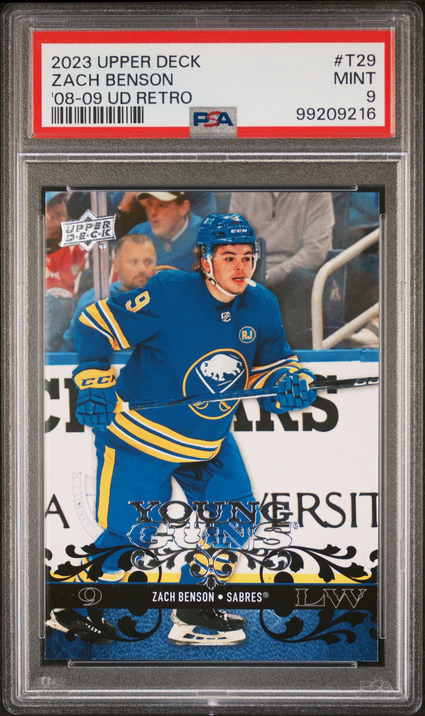 2023 Upper Deck Zach Benson Retro #T29 PSA 9