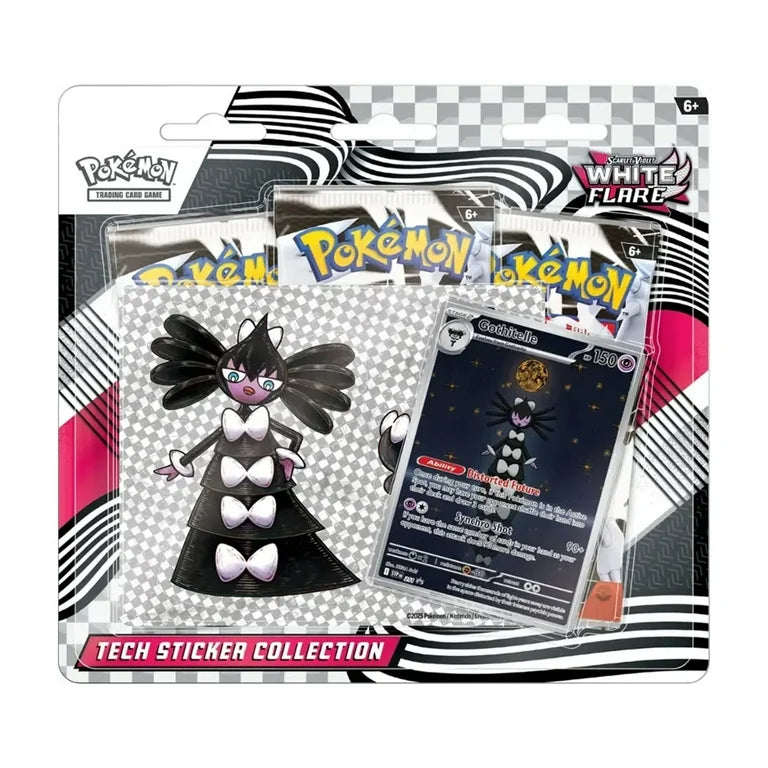 Pokemon TCG: Scarlet & Violet 10.5 White Flare Tech Sticker 3-Pack