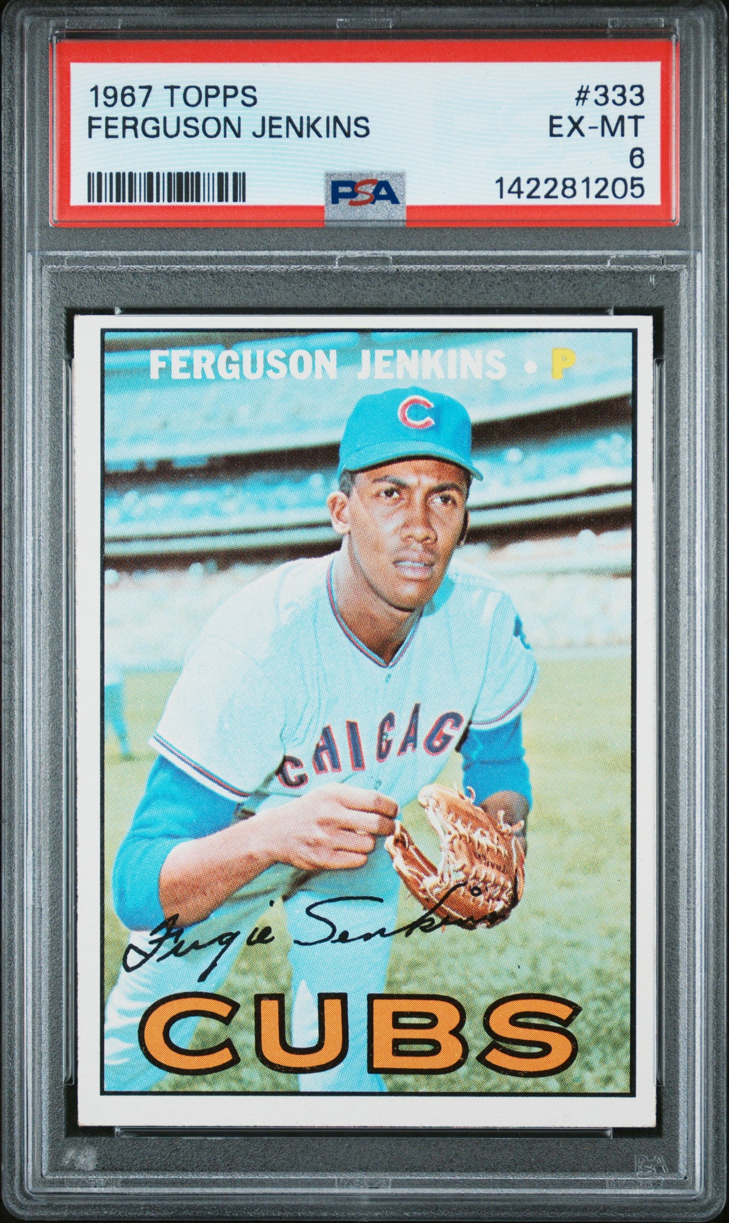 1967 Topps 333 Ferguson Jenkins PSA 6