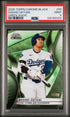 2025 Topps Chrome Black 50 Shohei Ohtani Green Wave PSA 9