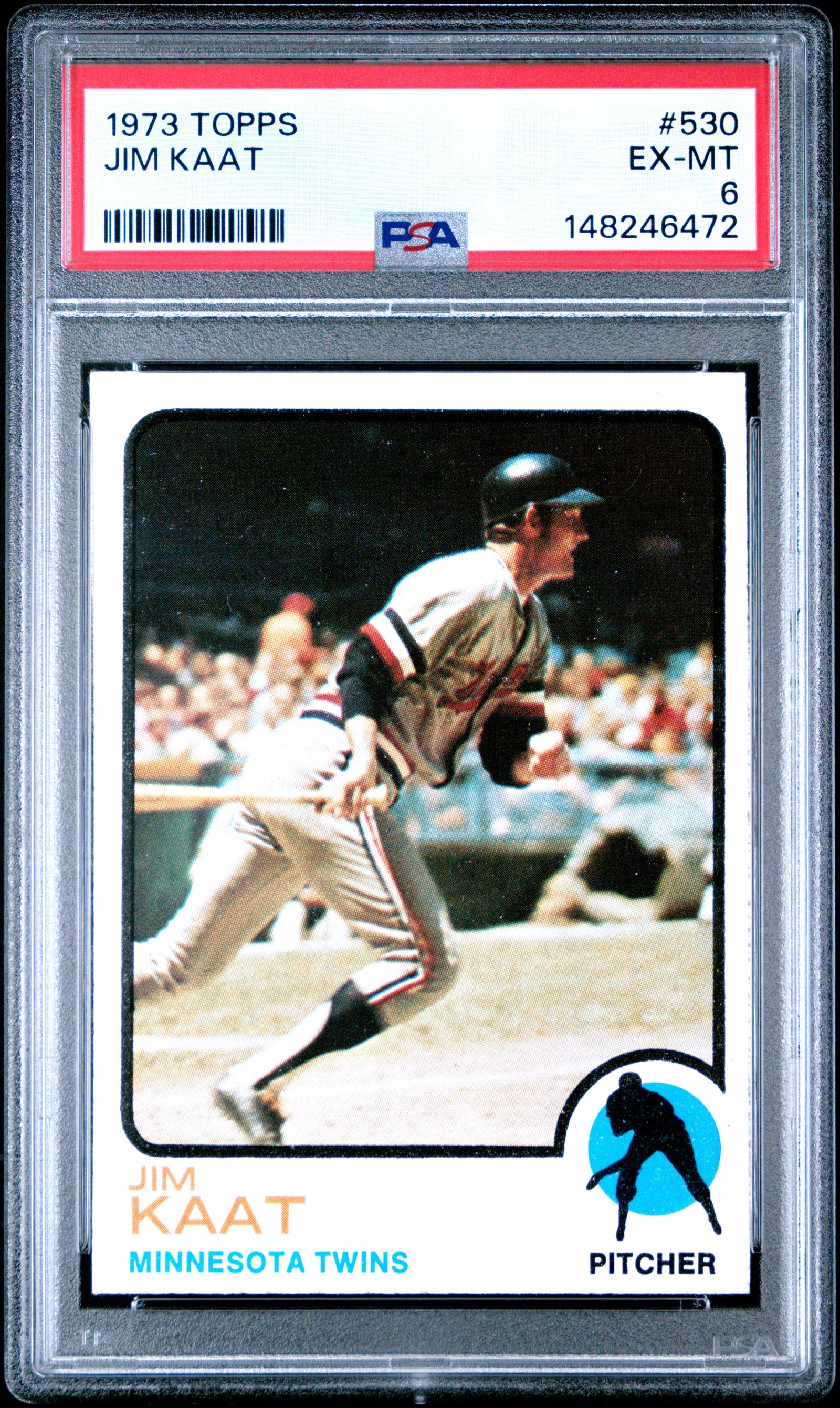 1973 Topps 530 Jim Kaat PSA 6