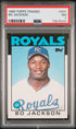 1986 TOPPS TRADED 50T BO JACKSON PSA 7 - front