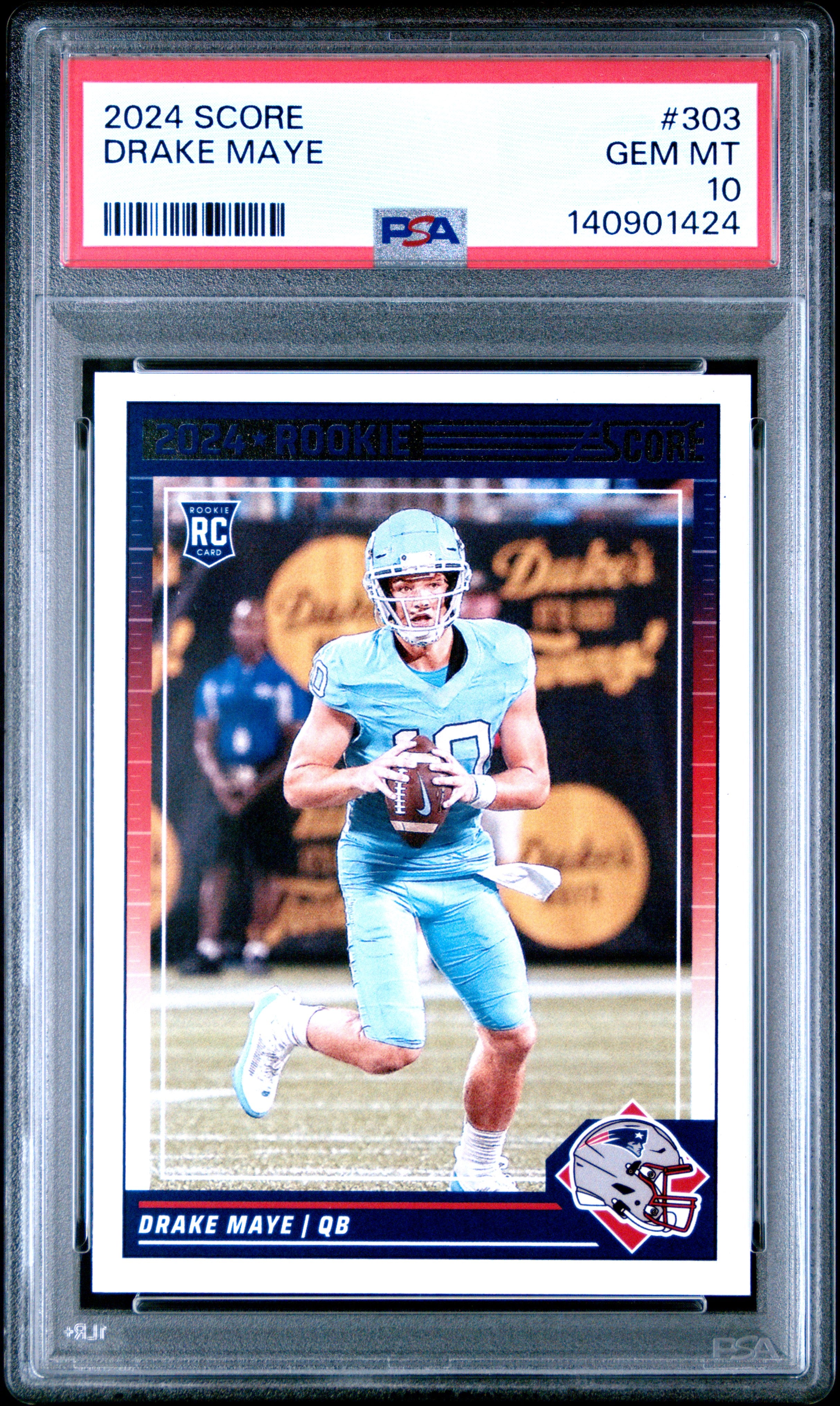 2024 Panini Score 303 Drake Maye PSA 10