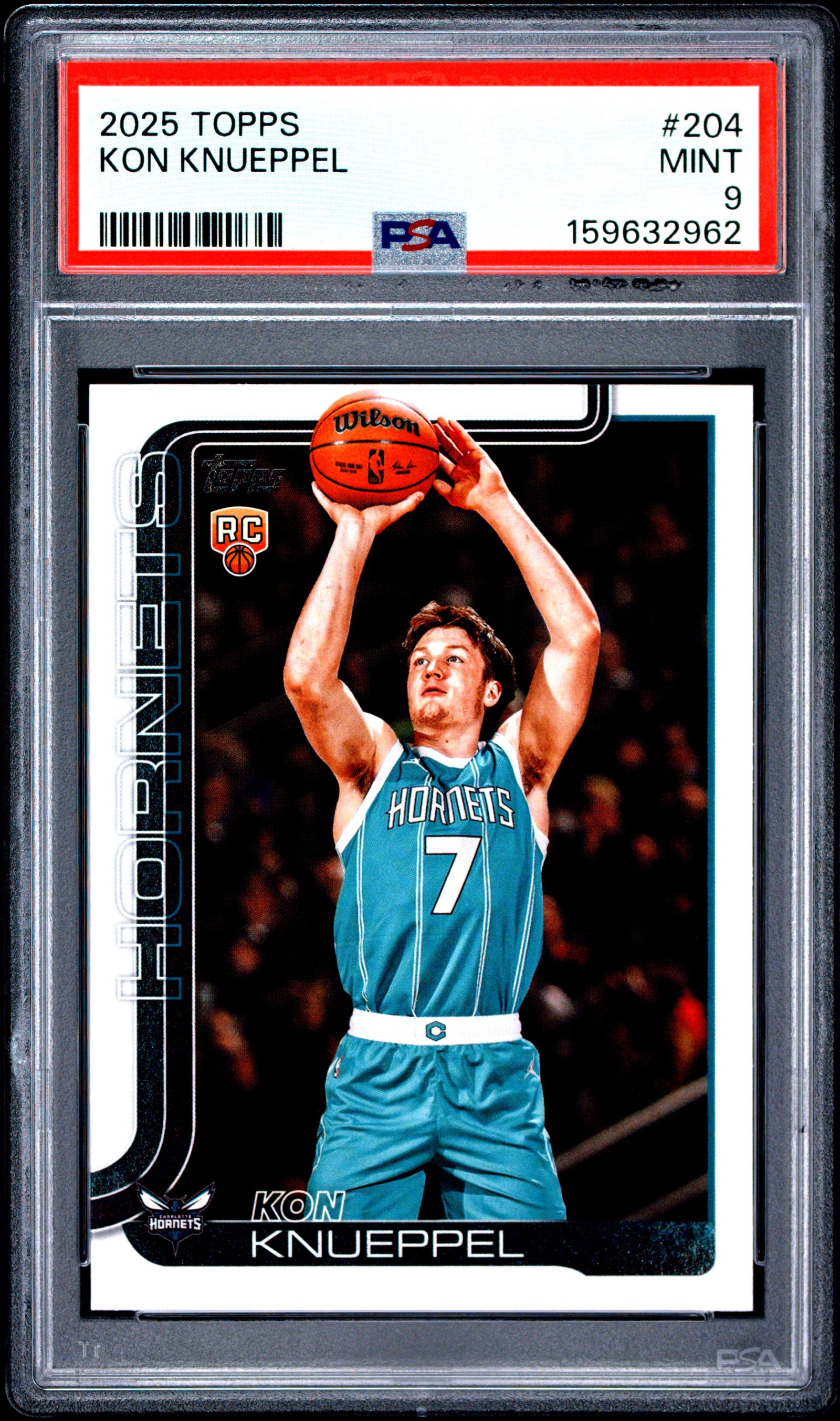 2025 TOPPS 204 KON KNUEPPEL PSA 9 - front