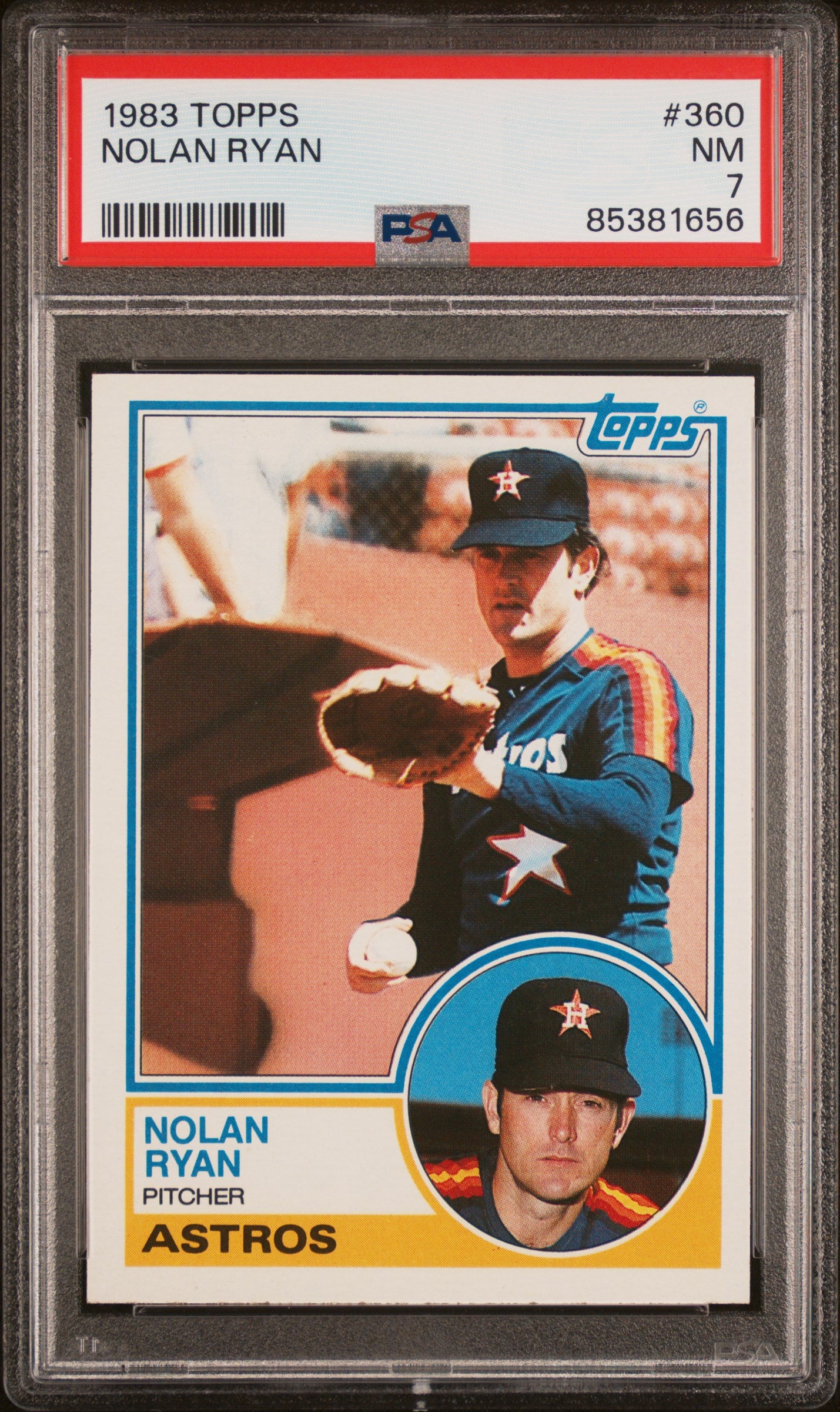 1983 TOPPS 360 NOLAN RYAN PSA 7 - front