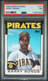 1986 TOPPS TRADED 11T BARRY BONDS PSA 7 - front