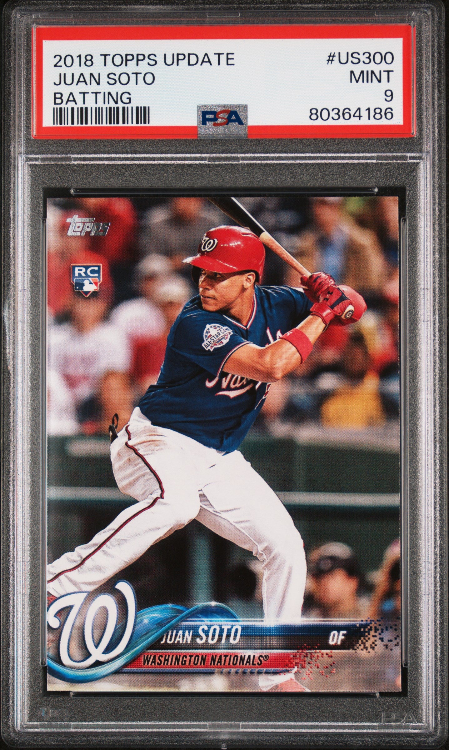 2018 Topps Update Us300 Juan Soto PSA 9