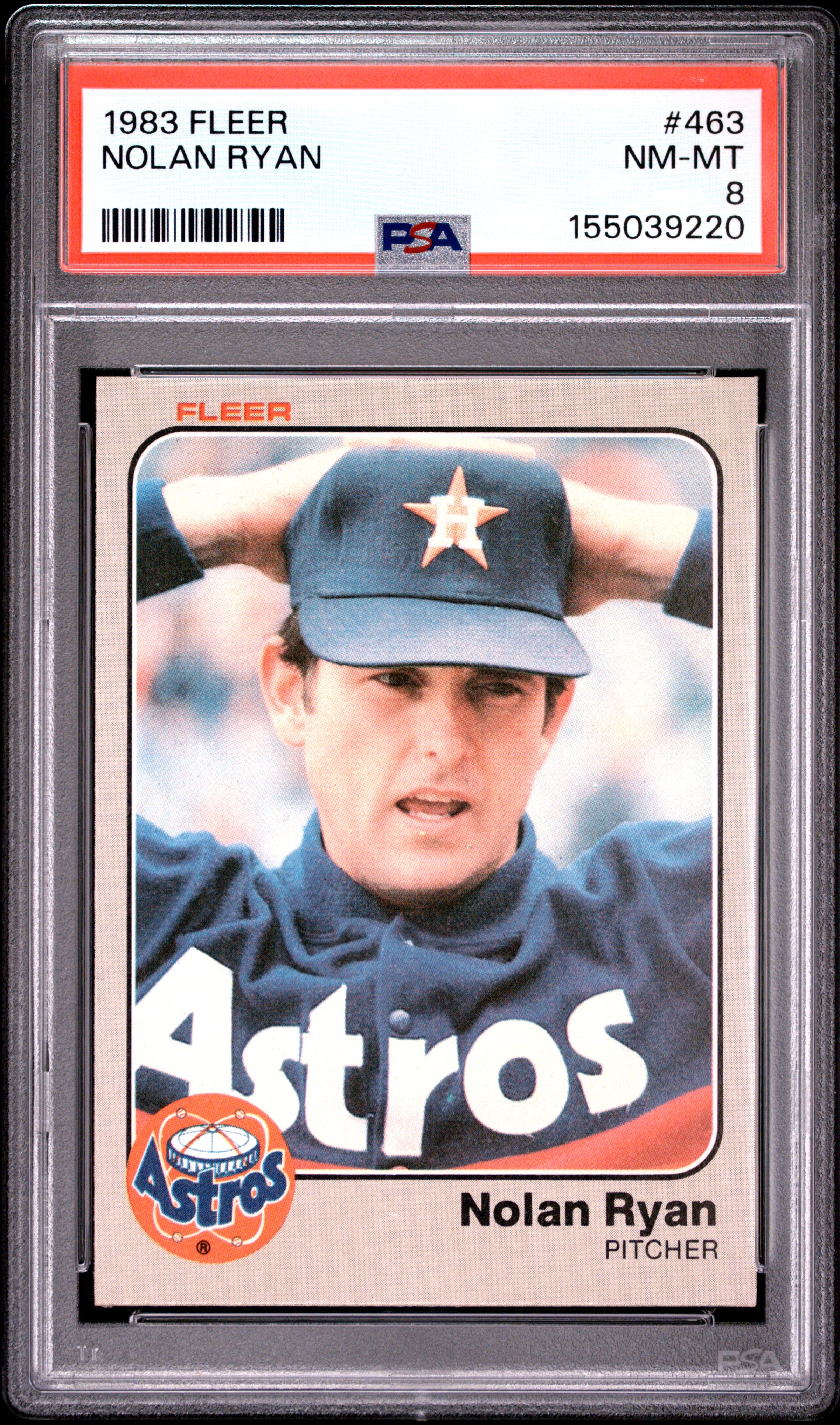 1983 FLEER 463 NOLAN RYAN PSA 8 - front