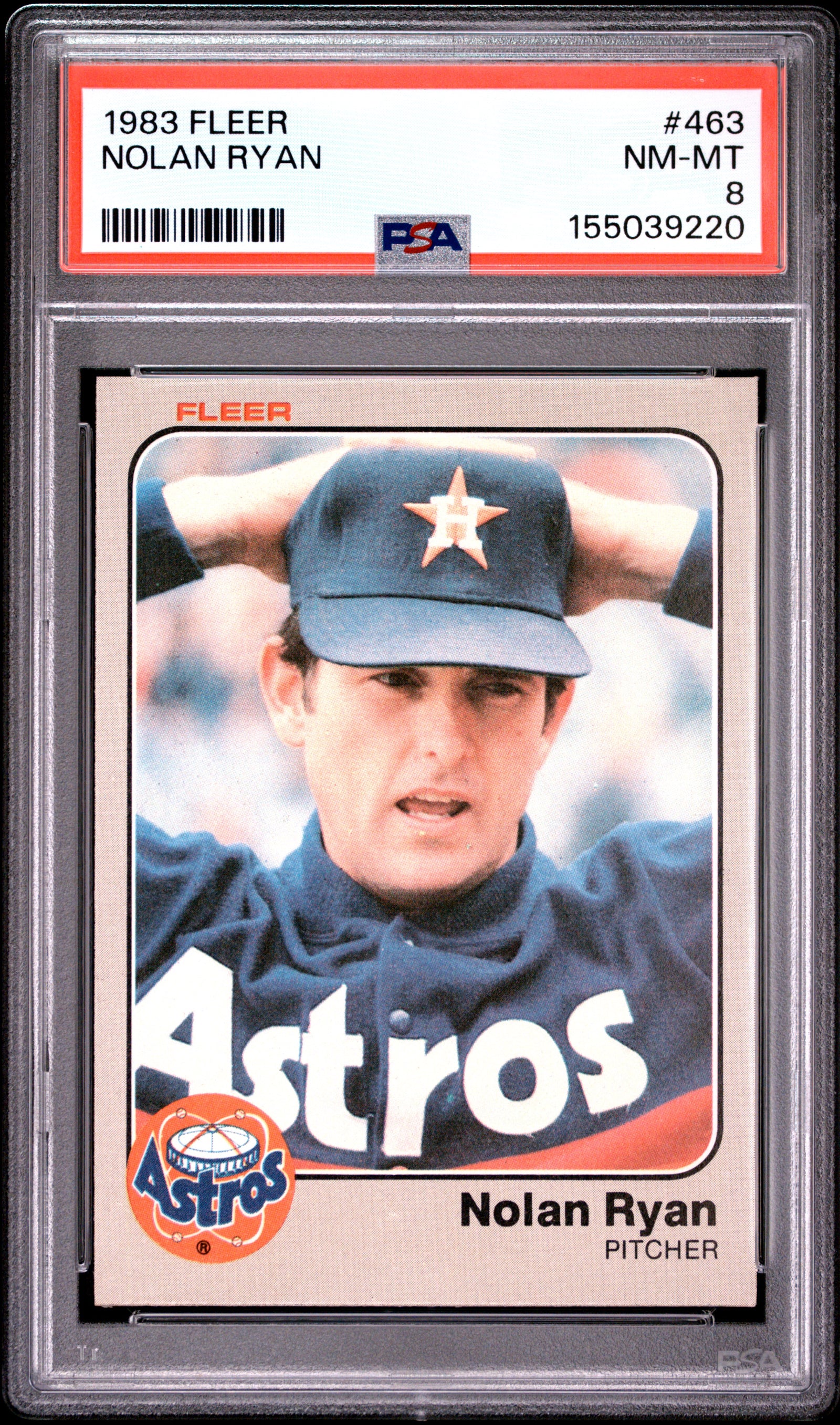 1983 FLEER 463 NOLAN RYAN PSA 8 - front