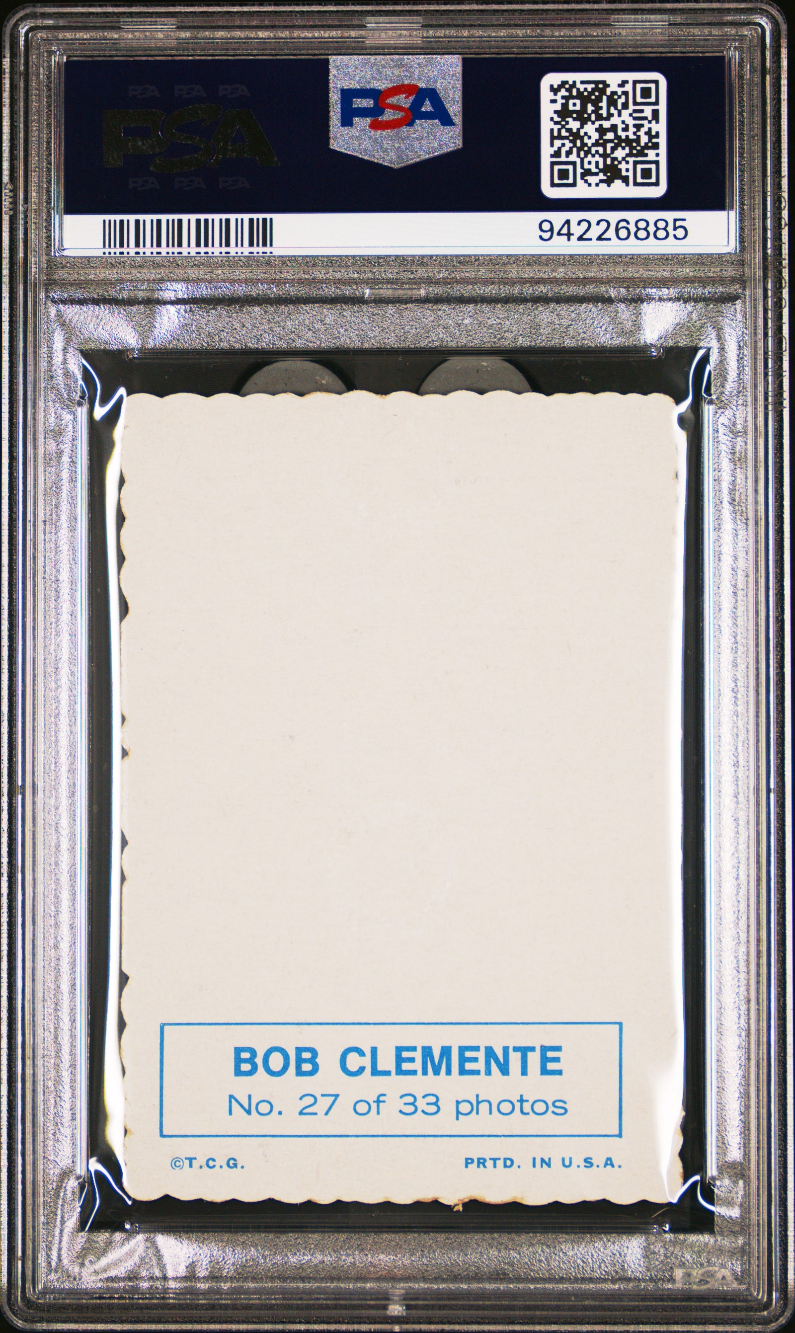 1969 Topps Deckle Edge 27 Roberto Clemente PSA 6