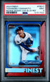 2024 Topps Finest Finest Rookie Design Variation Frd17 Yoshinobu Yamamoto Blue Refractor PSA 9