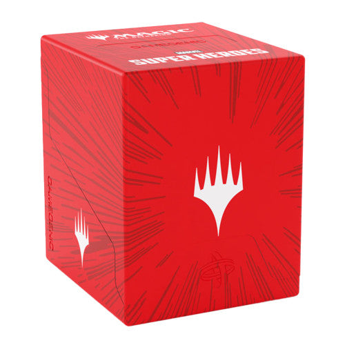 MTG Marvel Super Heroes Deck Box - Bastion Comic Burst Red 100+ XL