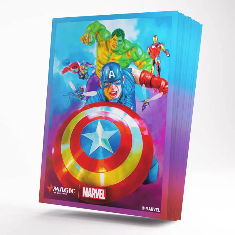 MTG Marvel Super Heroes Premium Art Sleeves Captain America, Team Leader (105)
