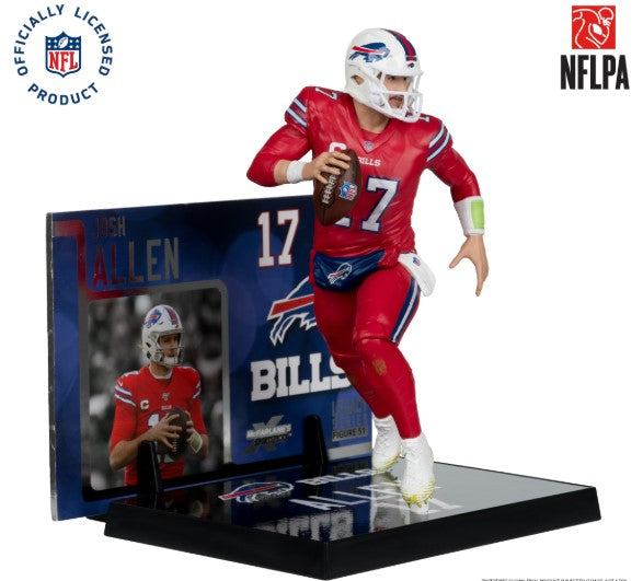 McFarlane Josh Allen NFL 7" Figure Buffalo Bills Red Jersey