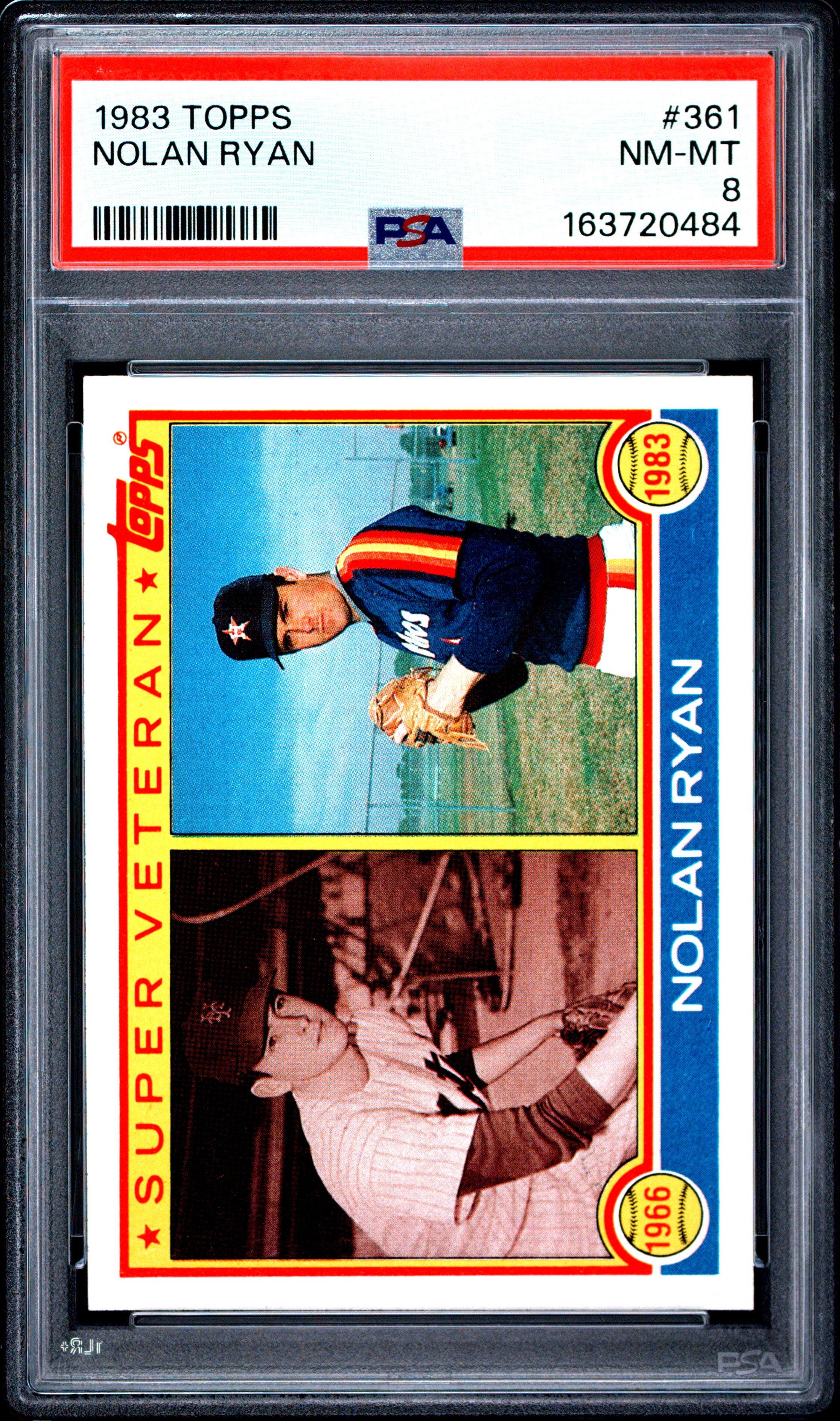 1983 TOPPS 361 NOLAN RYAN PSA 8 - front