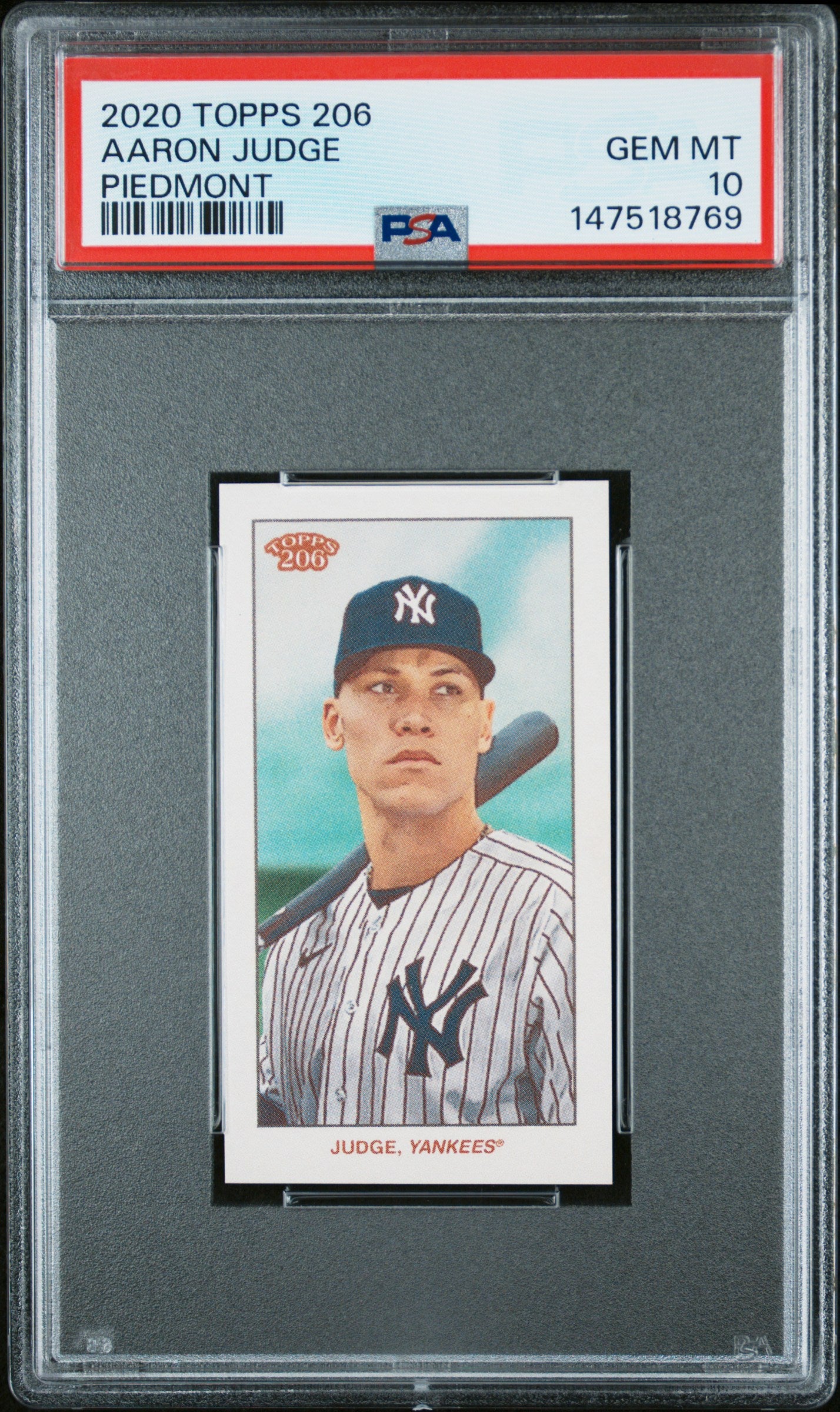 2020 Topps 206 Aaron Judge Piedmont PSA 10