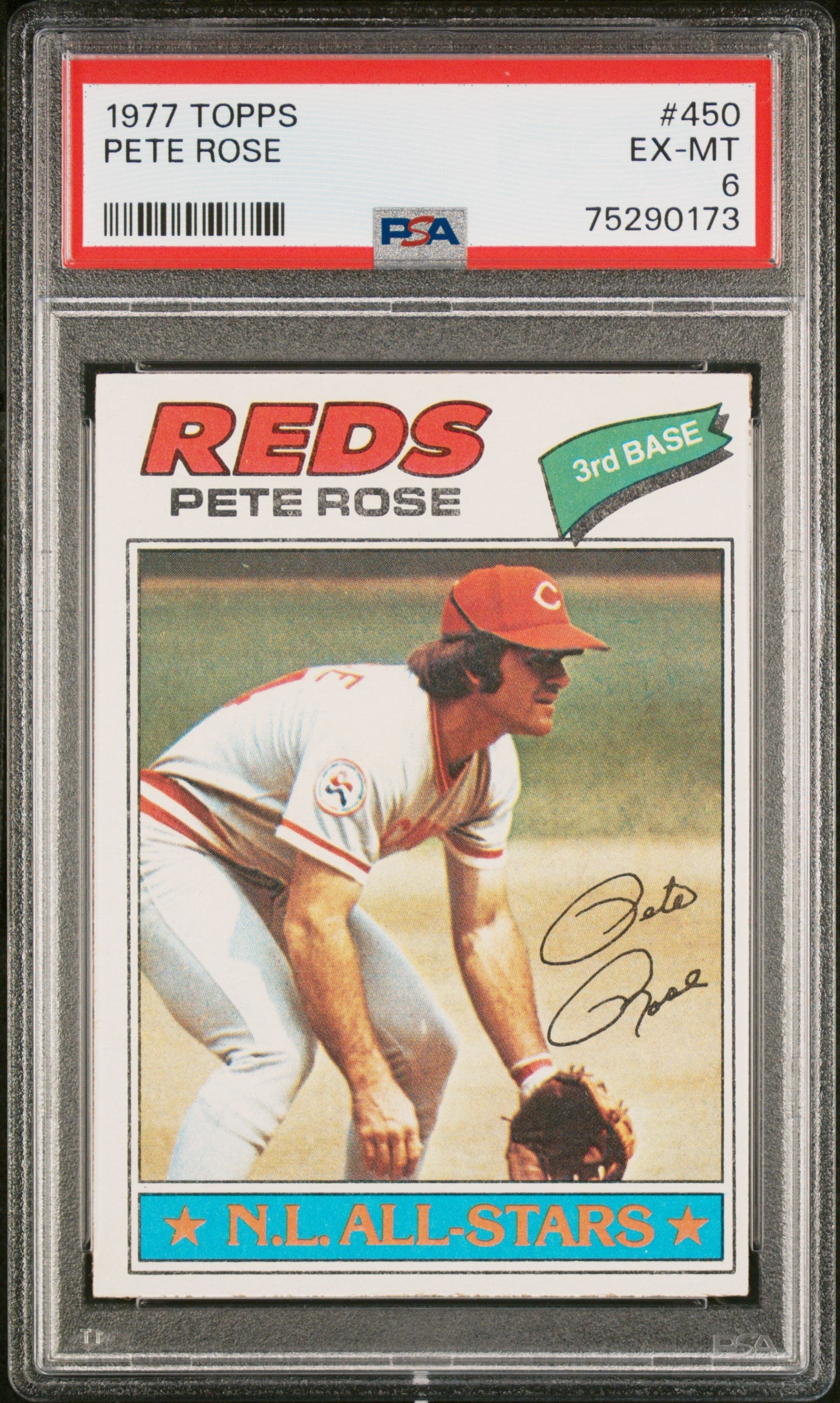 1977 Topps 450 Pete Rose  PSA 6