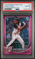 2025 Bowman Mega Box Chrome 29 James Wood Fuchsia Refractor PSA 10