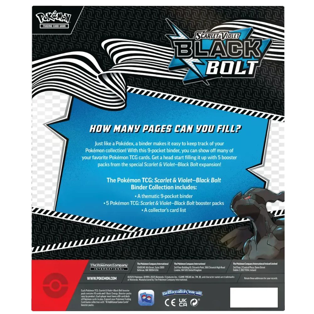 Pokemon TCG: Scarlet & Violet 10.5 Black Bolt Binder Collection
