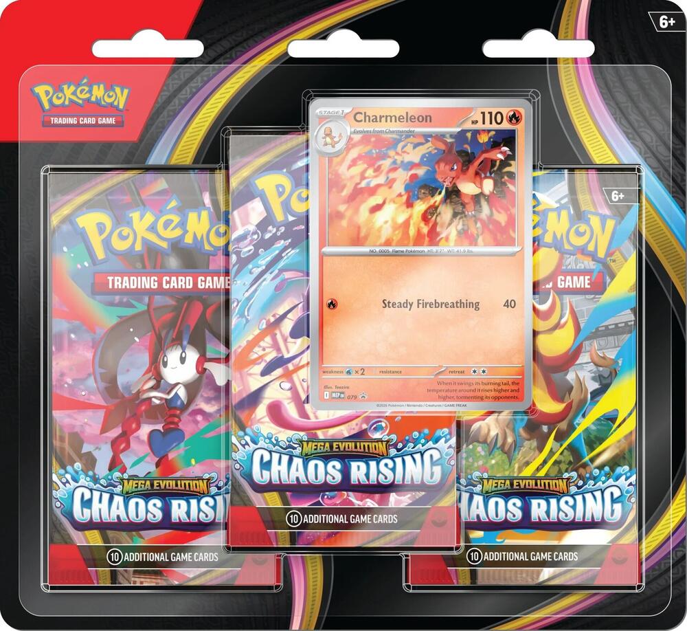 Pokemon Chaos Rising 3 Pack Blister Bundle
