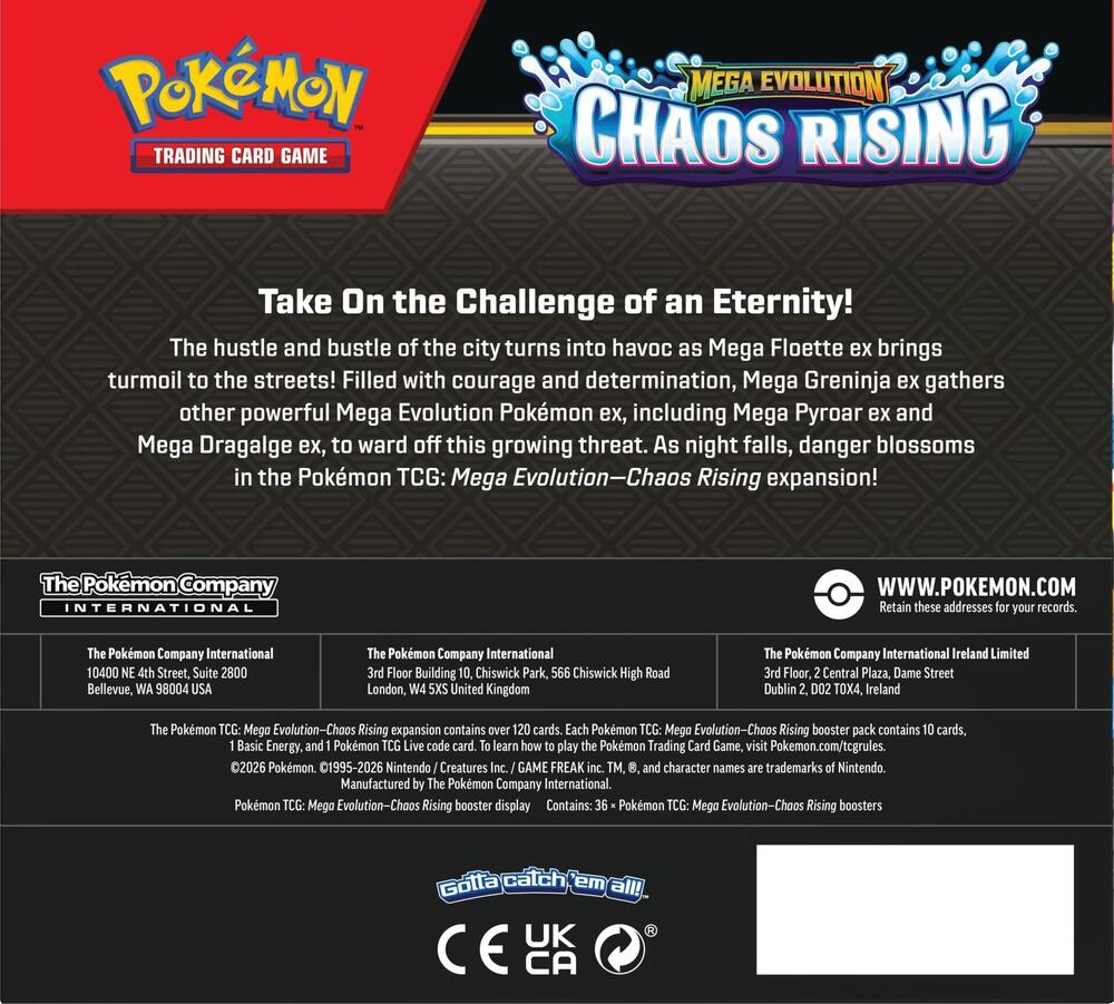 Pokemon Chaos Rising Booster Box