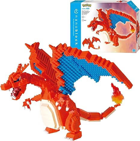 Pokemon Charizard Deluxe Nanoblock Building Toy