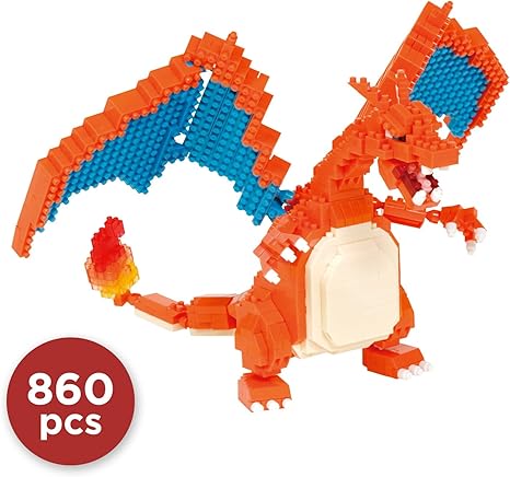 Pokemon Charizard Deluxe Nanoblock Building Toy