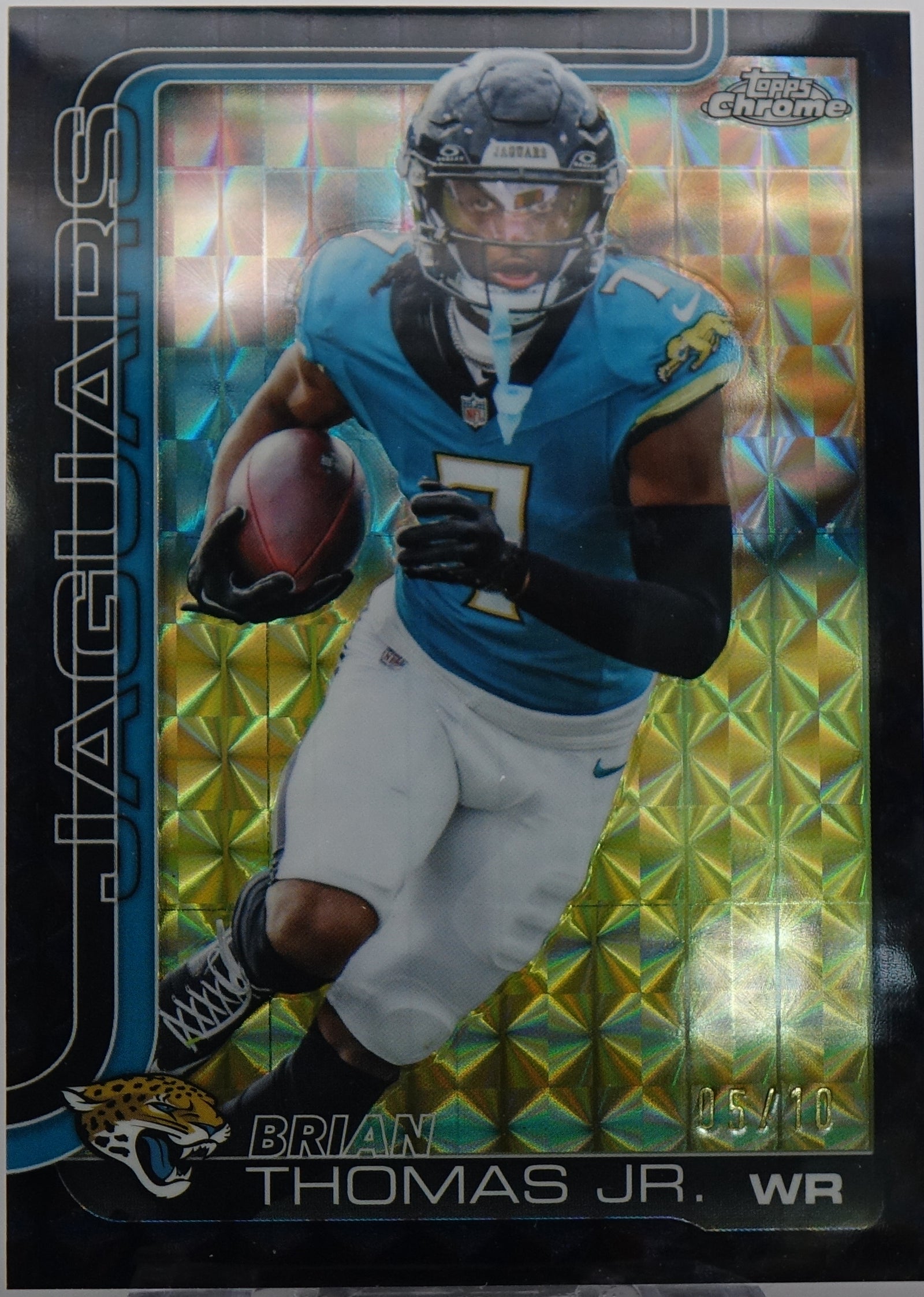 2025 Topps Chrome Brian Thomas Jr. Black Geometric /10 #135