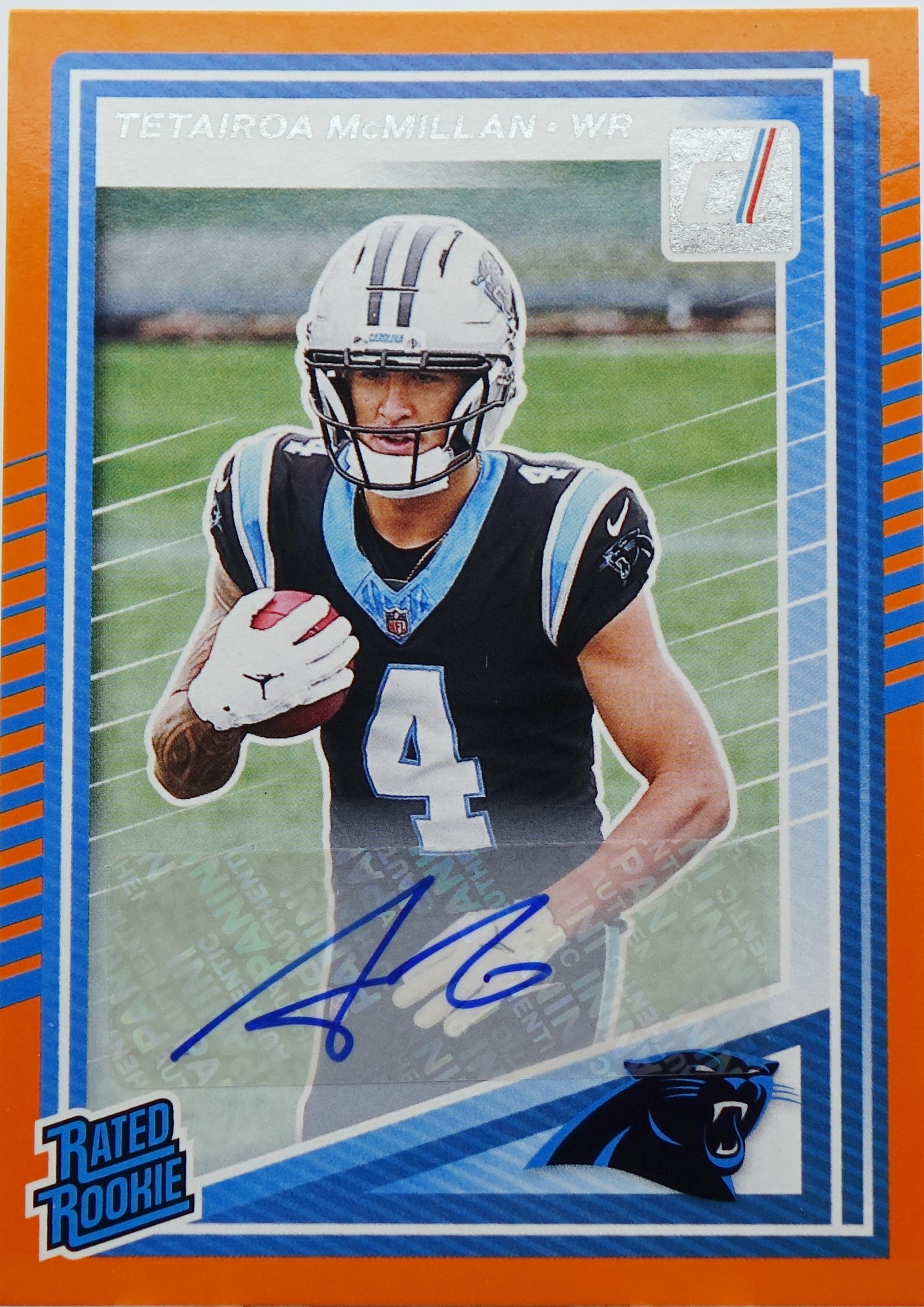 Panini 2025 Donruss Tetairoa McMillan #314 Rated Rookie Autograph