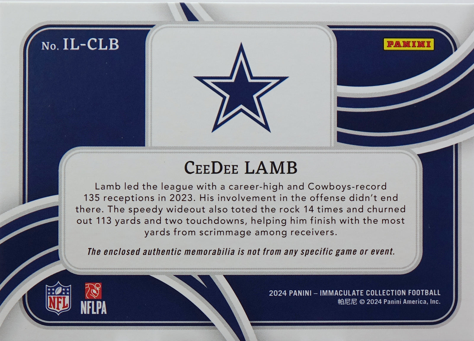 2024 Panini Immaculate Patches /25 CeeDee Lamb