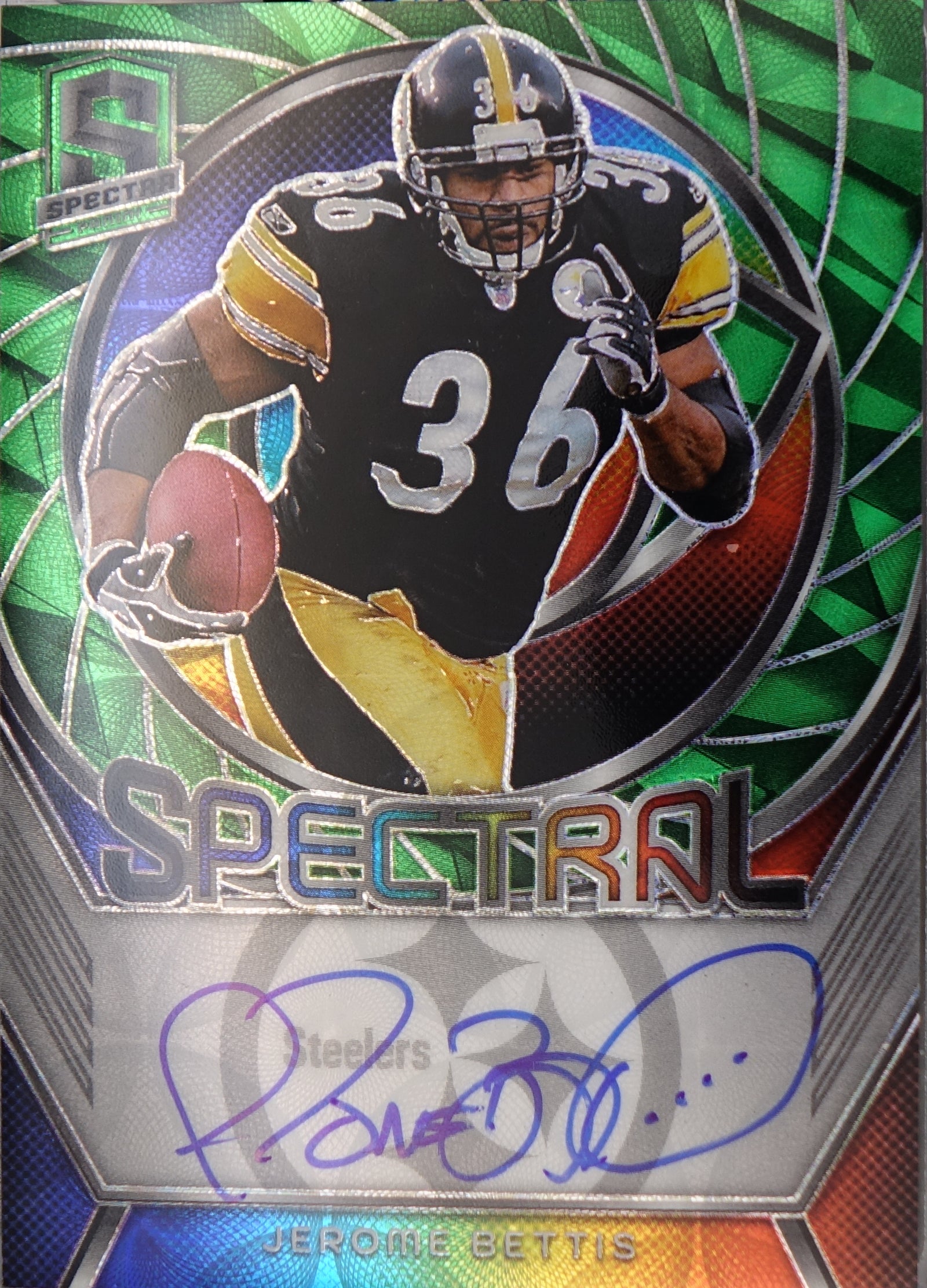 2024 Panini Spectra Jerome Bettis Spectral Signatures Spectris Auto #/35
