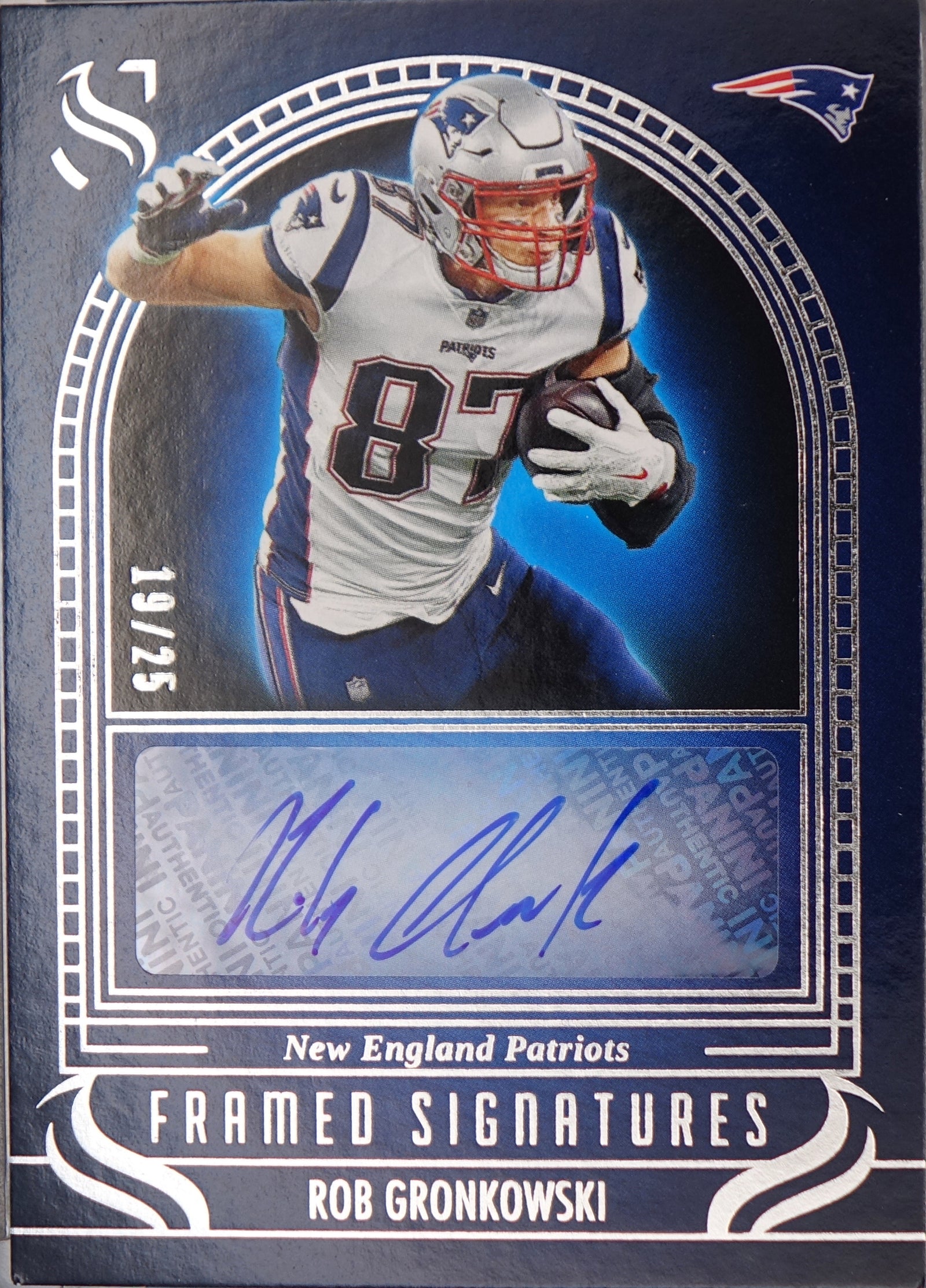2025 Panini Silhouette ROB GRONKOWSKI #FS-RBG on card auto /25