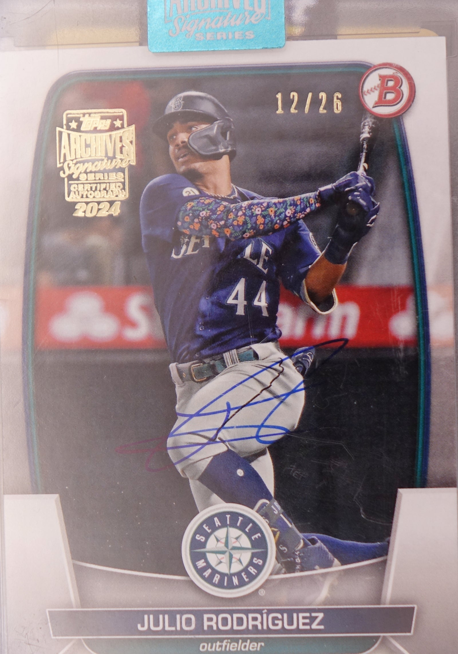 2024 Topps Julio Rodriguez #96 Archives auto /26