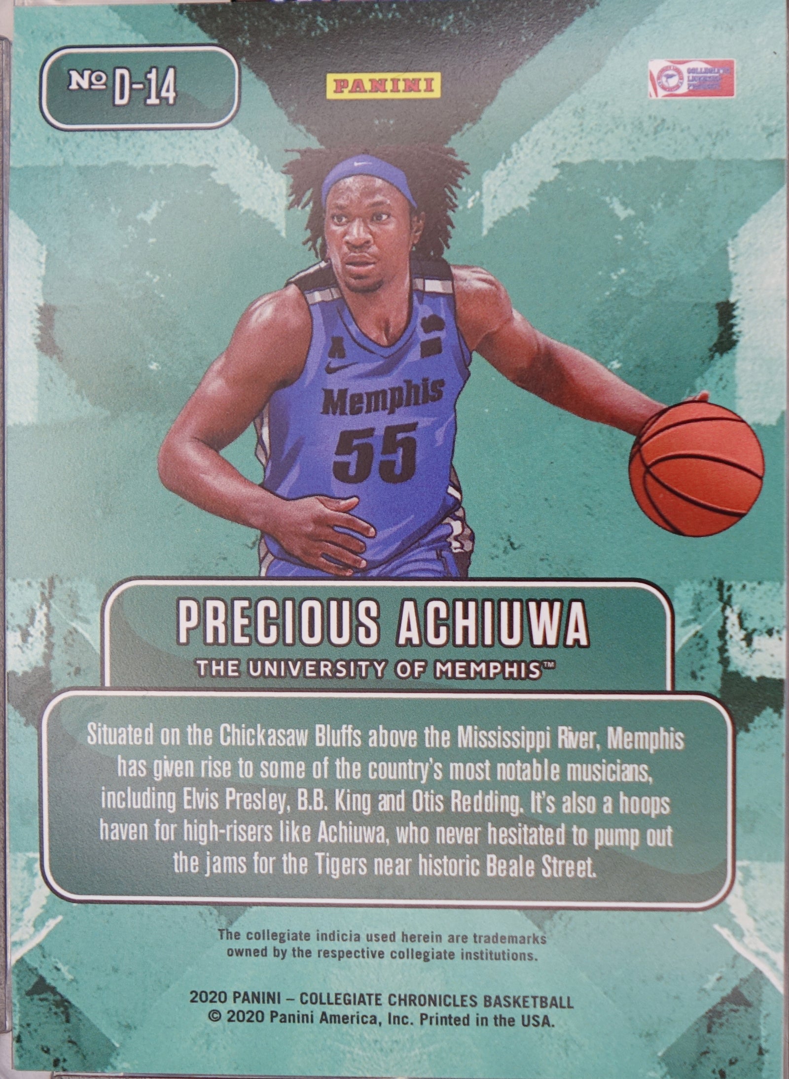 2020-21 Panini Prizm Draft Picks - Downtown Precious Achiuwa #D-14 (RC)