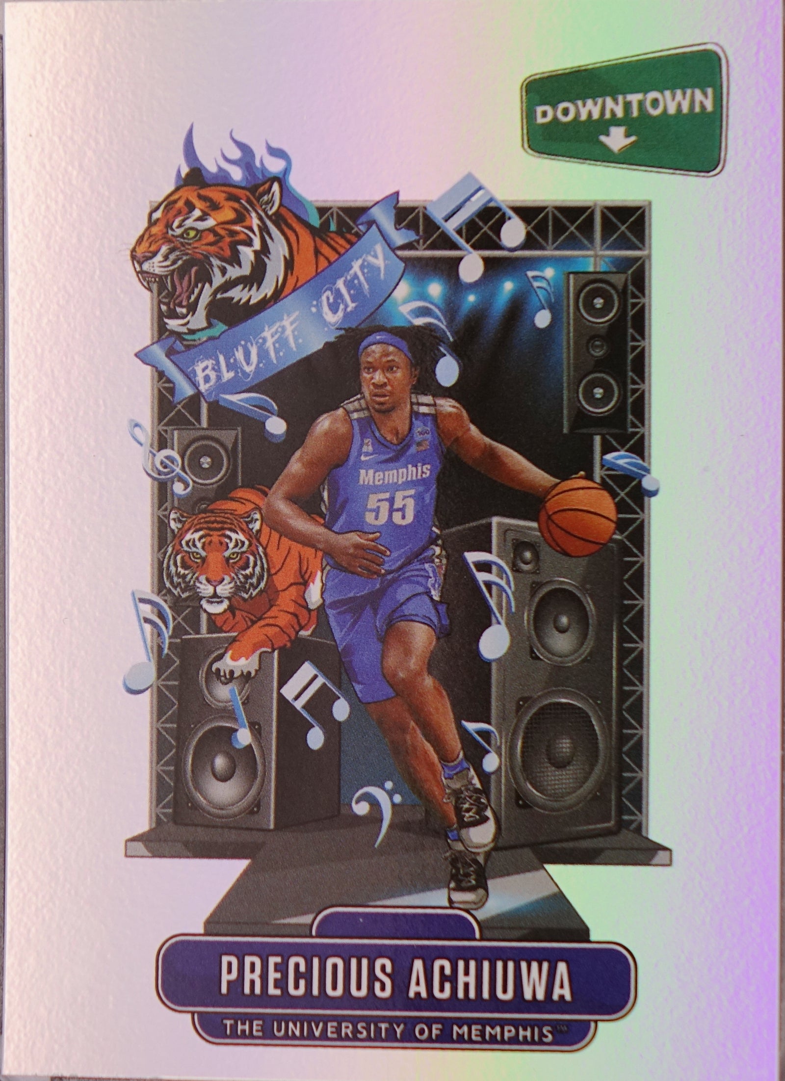 2020-21 Panini Prizm Draft Picks - Downtown Precious Achiuwa #D-14 (RC)